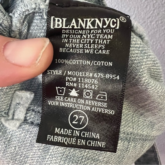 BLANKNYC Women's The Reeve Color Stay Put Denim Shorts Blue Size 27 - Picture 9 of 10